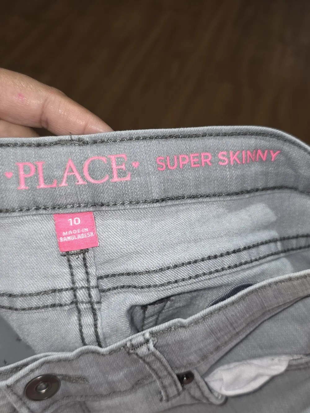 The Children's Place Light Gray Skinny Jeans